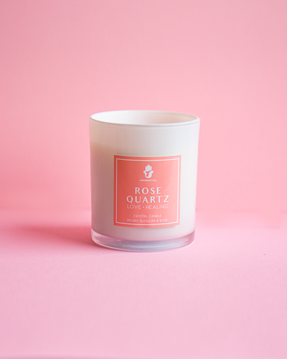 Rose Quartz Candle