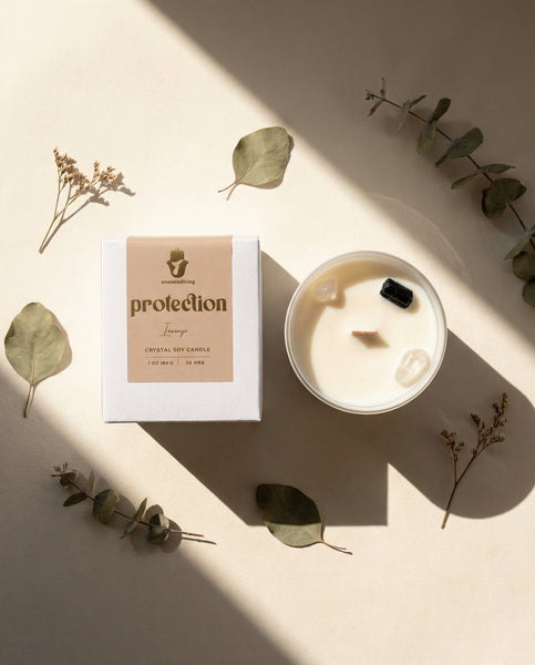 Vela de cristal protectora